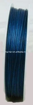 FREE SHIPPING 3ROLLS of Dark blue Tiger Tail Beading wire 0.38mm M227