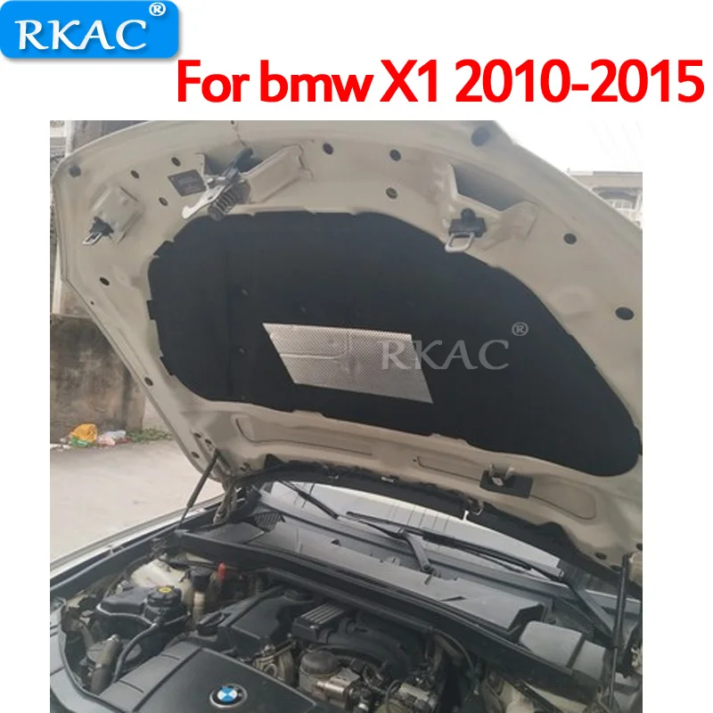 RKAC 1 PCS for  bmw X1 2010-2015 car bonnet Sound & Heat Insulation Cotton pad mat ire-resistant cover trim accessories