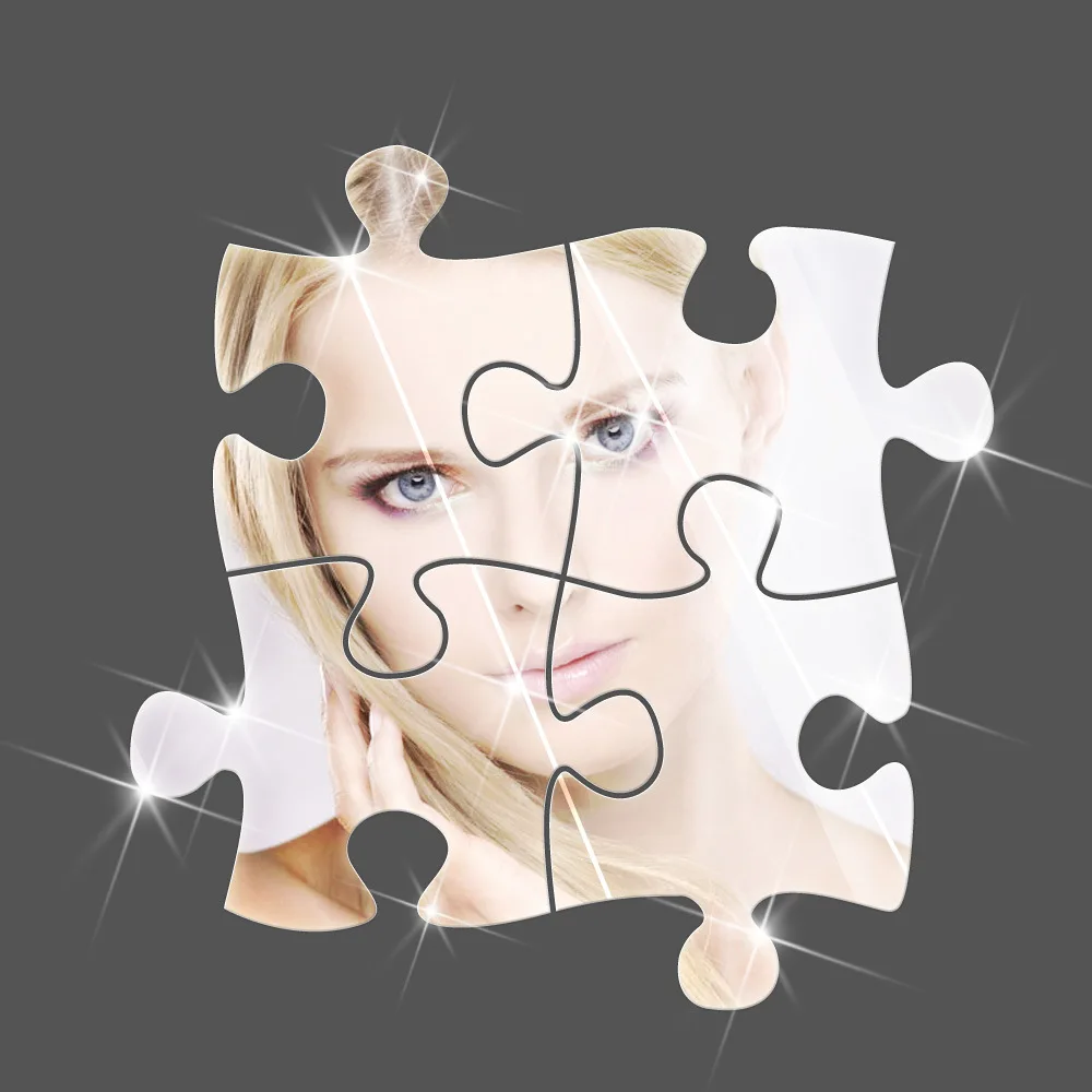 Creative אבני בניין חידות מראה קיר מדבקות טלוויזיה רקע קיר אקריליק 3d קיר מדבקות עמיד למים להדביק בית תפאורה