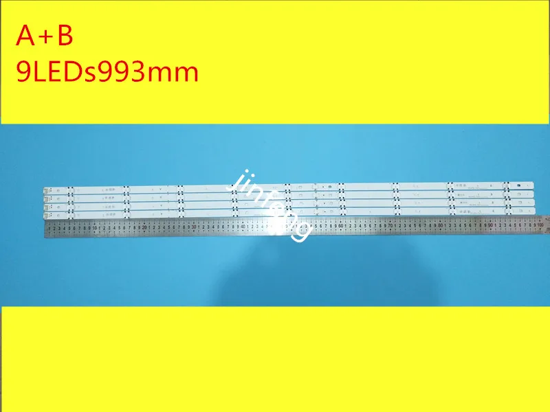 (New kit) 8 PCS(4*A 4*B)LED backlight strip for LG TV 49UF6407 LGE_WICOP_49inch_UHD_REV06_A LGE_WICOP_49inch_UHD_REV06_B NC490DG