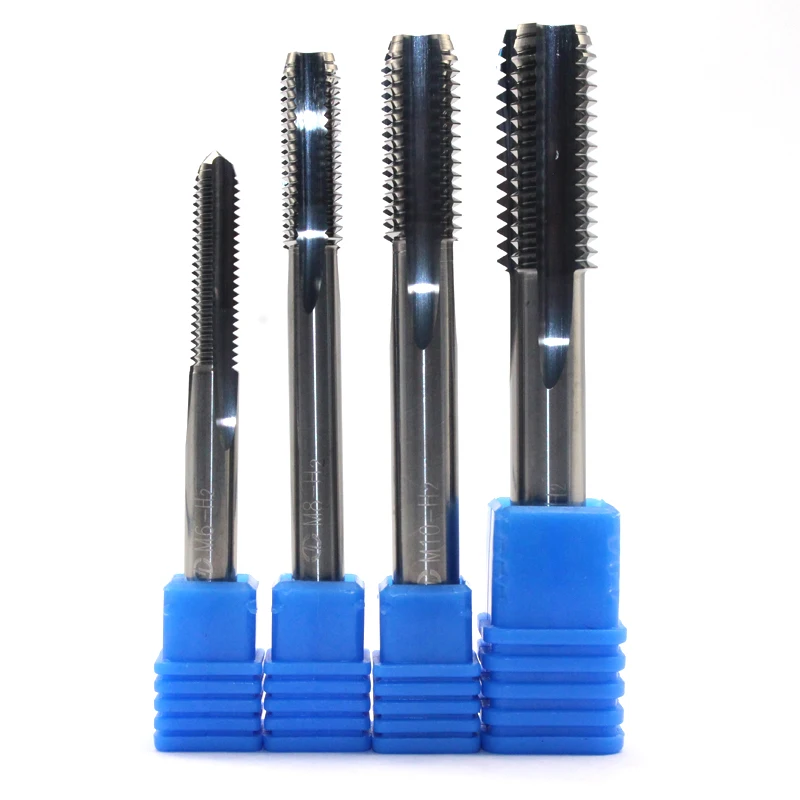 1PC M2 M2.5 M3 M4 M5 M6 M8 M10 Tap Metalworking Carbide Straight Metric Machine Screw Right Taps Thread Cutter Tool