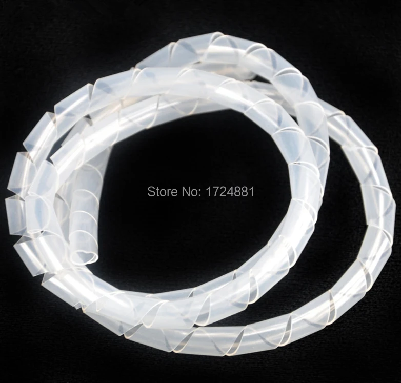 

New2014 freeshipping 25mm * 5m length Spiral Cable Wire Wrap Tube computer Manage Cord Cable Sleeves