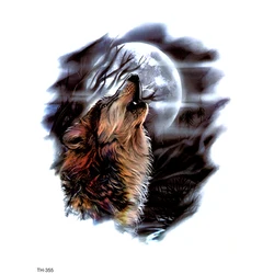 5 Styles Wolf Waterproof Temporary Tattoo Sticker On Body  Art Tattoo Fake Tattoo Sleeve Clock Tatouage Henna Tatoo Sleeve