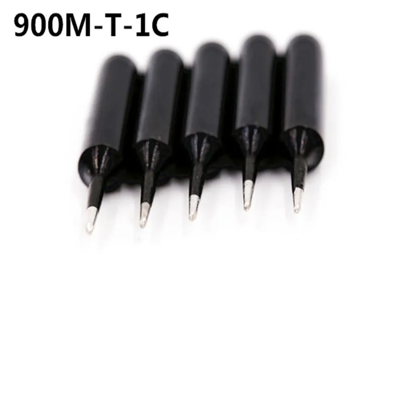 SZBFT 5piece Black 900M-T-1C Series Horseshoe type iron head Welding tip Soldering iron tip 900M-T 2C 3C 4C K B I SK 1.2D 1.6D