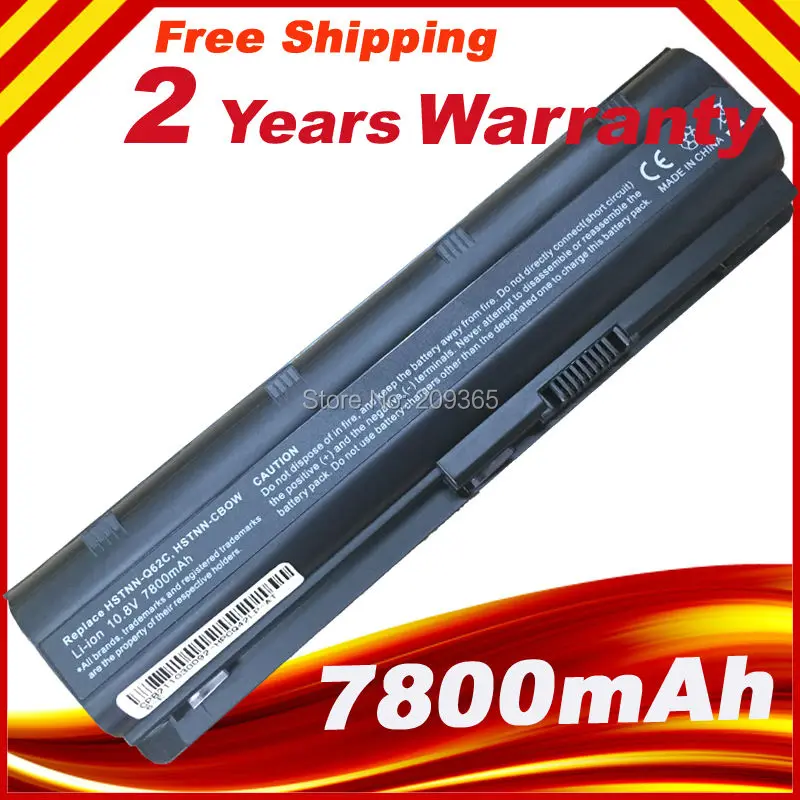 

6600mAh 9 Cells Laptop Battery For HP MU06 MU09 SPARE 593554-001 593553-001 CQ42 CQ62 G42 G62 G72 G4