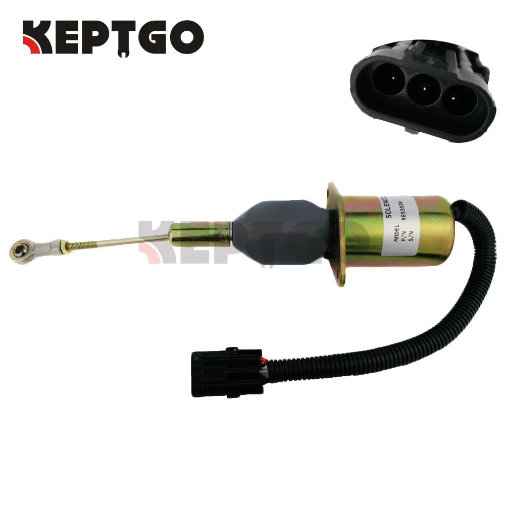 

RE53559 12V Fuel Shut off Solenoid For John Deere