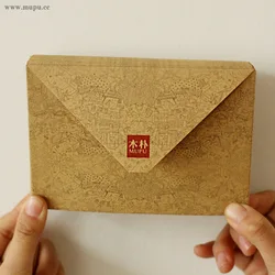 Cartões postais Kraft Envelope vintage, Brown Envelopes Capa, Papelaria escolar, Material escolar, 10 pcs por lote