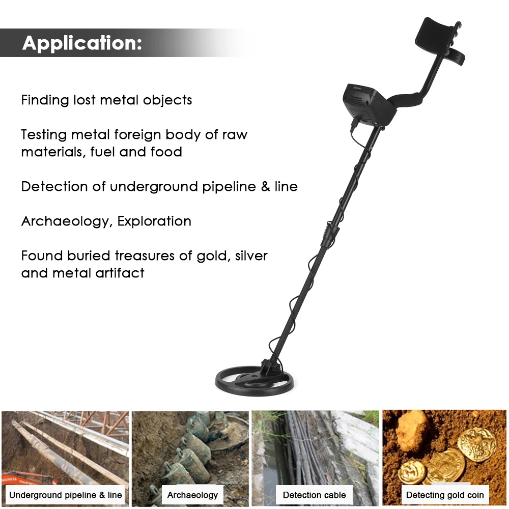 Professional Metal Detector Underground Gold All Finder treasure Digger Kit Hunter Long Range Gem Mining Detecting Mine Scanner