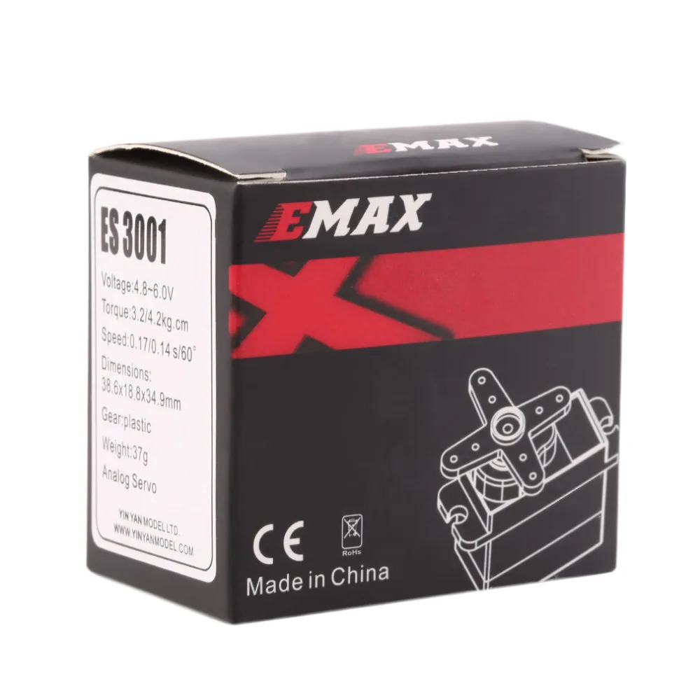 EMAX ES3001 Standard 43g Servo For RC Helicopter Boat Airplane (ES08A ES08MA ES08MD wholesale)