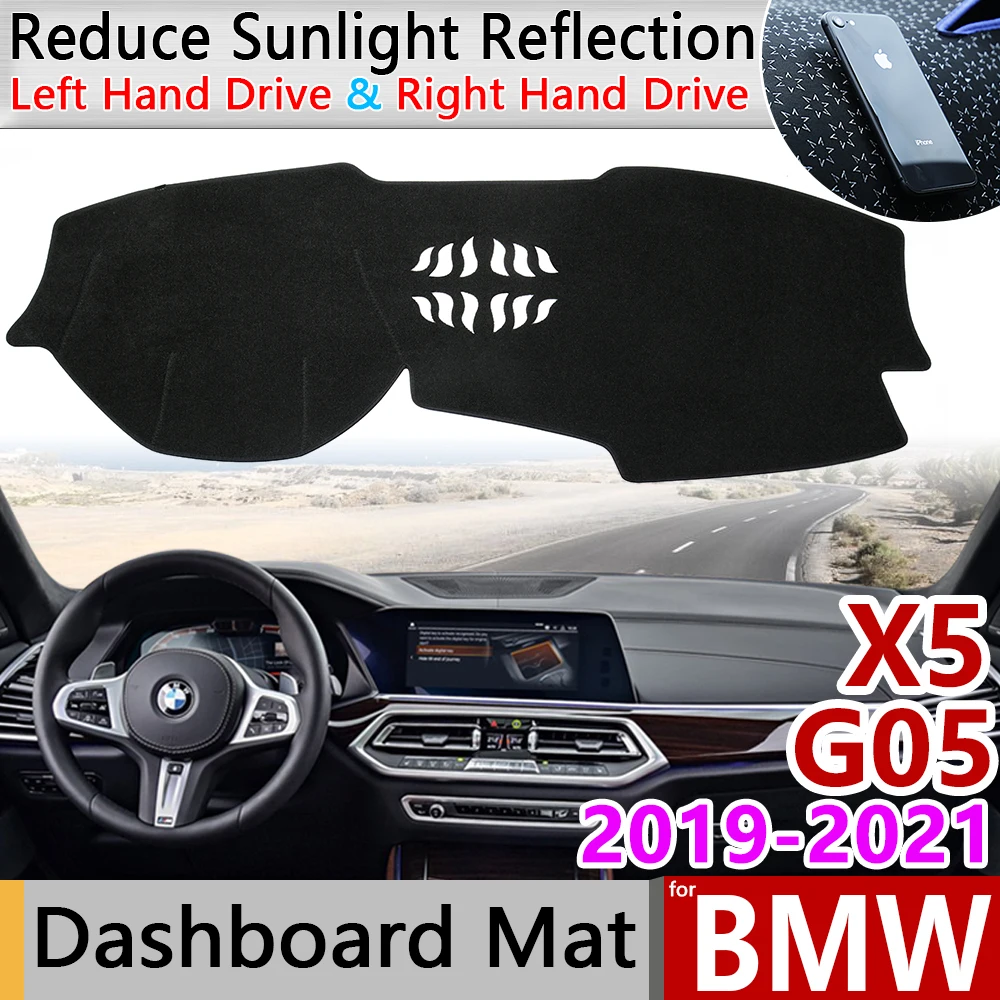 

for BMW X5 G05 2019 2020 2021 Anti-Slip Anti-UV Mat Dashboard Cover Pad Sun Shade Dashmat Protect Carpet Accessories X5M Cushion