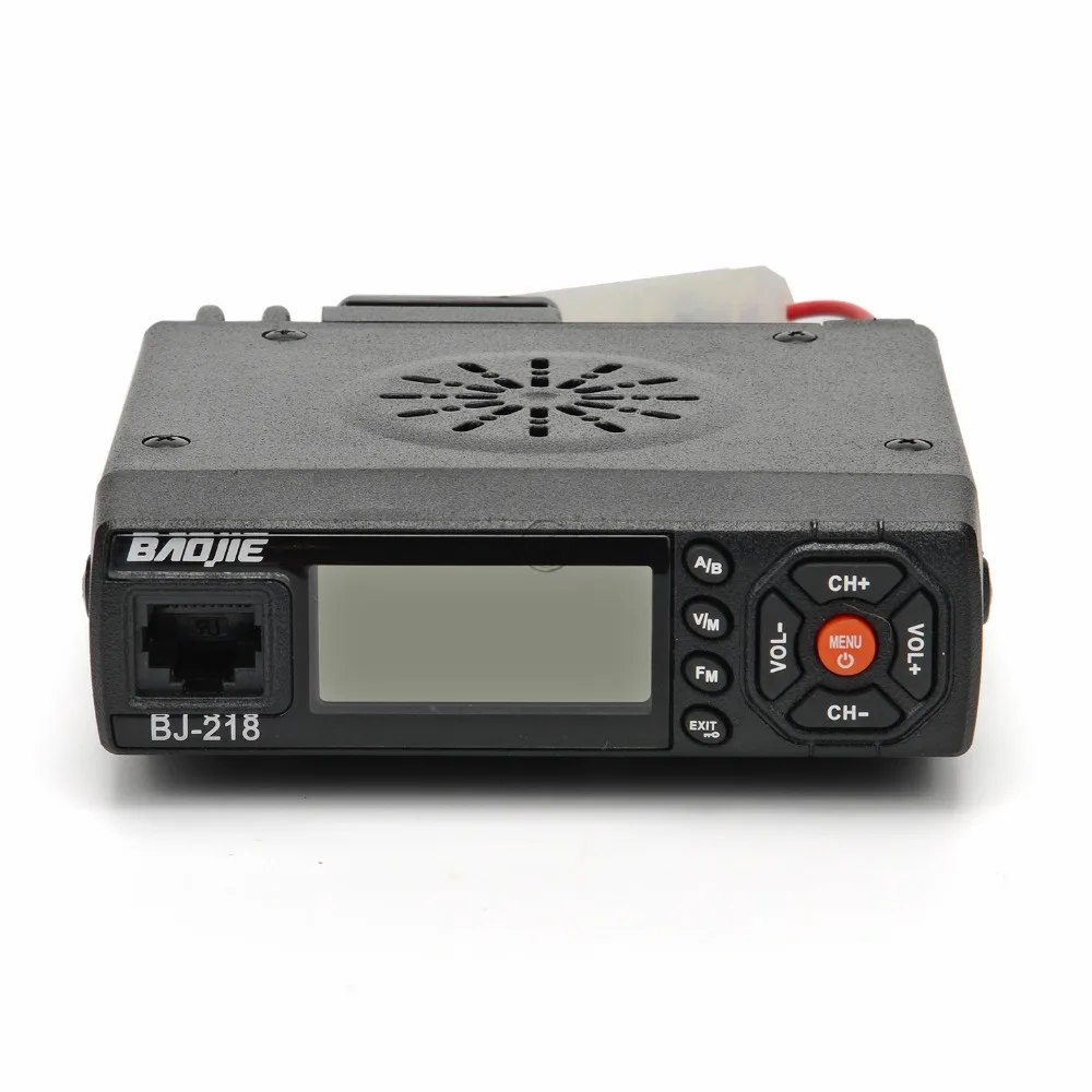 Imagem -02 - Baojie-long Range Mini Car Rádio Móvel Transceptor Bj218 cb Dual Band Vhf Uhf Bj218 Caminhão 25w