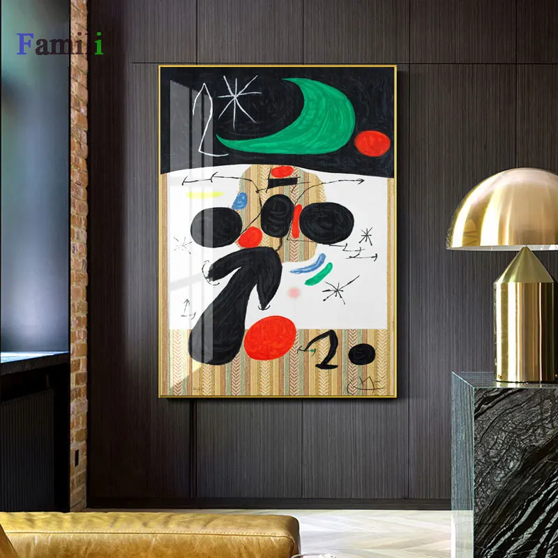 Joan Miro affiche vintage Abstract Watercolor Wall Art Posters And Prints Famous Canvas Painting Living Room Home Decoration