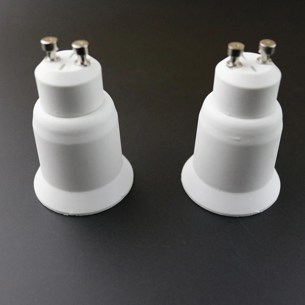 GU10 to E26/E27 Light Bulb Socket Adapter,2-pin Base to Standard E26 Screw Base Bulb Socket Converter Heat Resistant Material