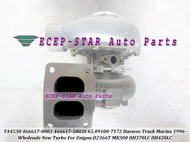 TA4538 466617 466617-5003S 466617-0003 65.09100-7172 Turbo For Daewoo Truck Marine 1996- D2366T MK300 DH370LC DH420LC Engine