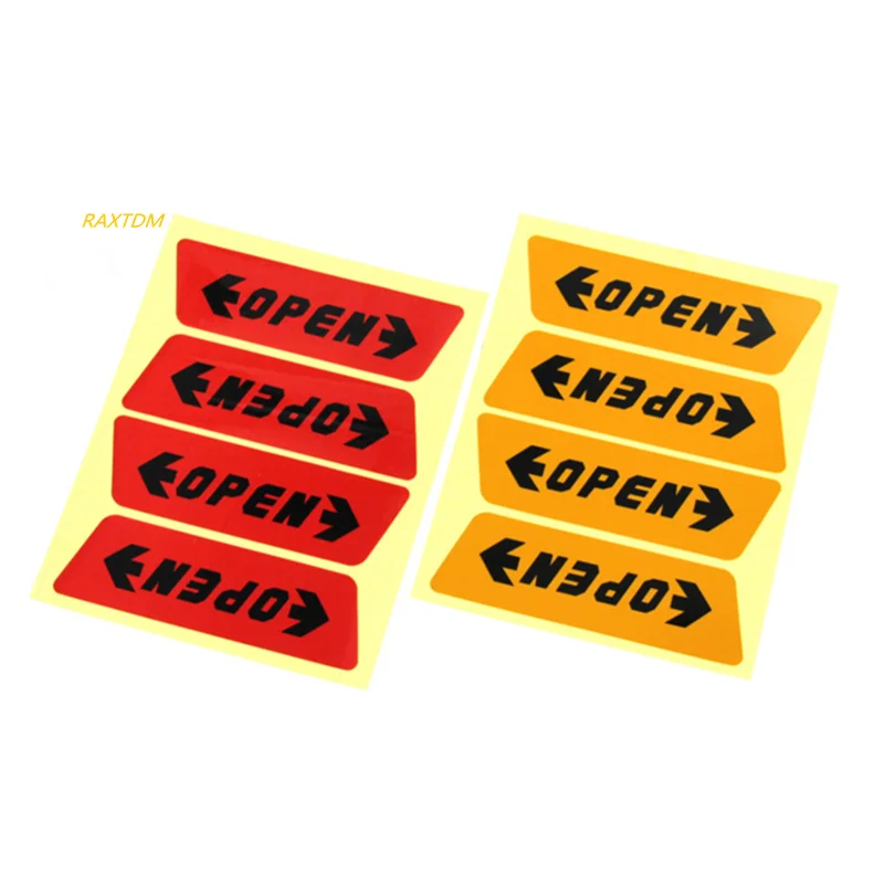 

4pcs/set Car styling Door Open Warning Stickers For Nissan Teana X-Trail Qashqai Livina Tiida Sunny March Murano Geniss,Juke