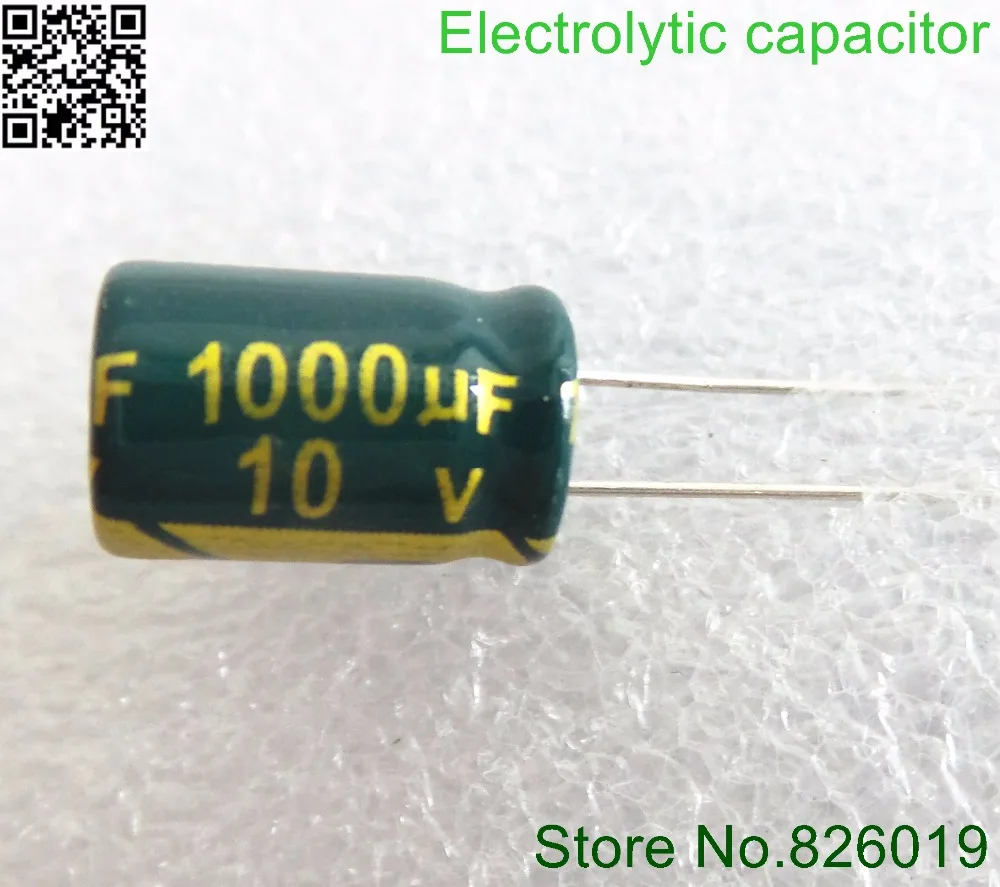 

10v 1000uf 8*12 high frequency low impedance aluminum electrolytic capacitor 1000uf 10v 20%