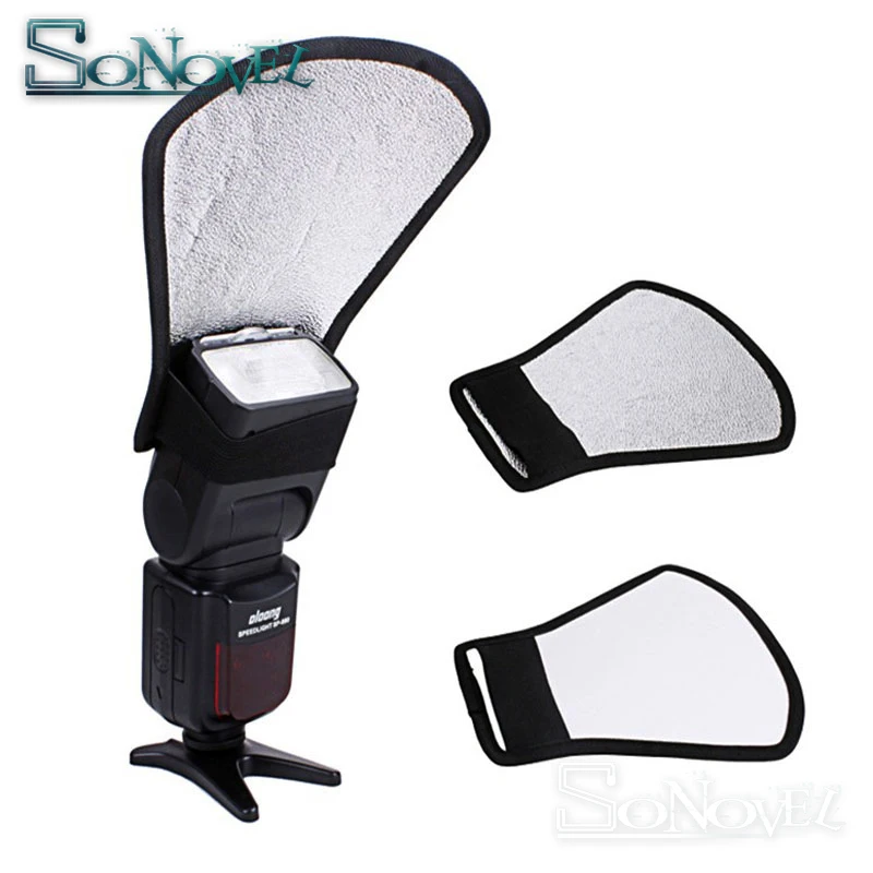 Kit diffuseur Flash 12 couleurs + réflecteur argent/blanc + faisceau pliable snoot speedlight pour Canon Nikon Sony Godox Yongnuo flash