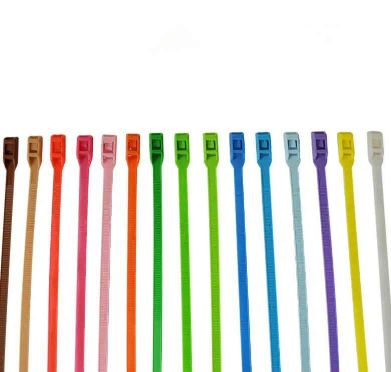 300pcs Nylon Cable Ties inculdes 3sizes 3*100 3*150 3*250 green Color National Standard Self-locking Plastic Wire Zip Tie