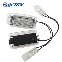 QCDIN 2pcs LED Car Door Light CANBUS Strobe Courtesy Light for TOYOTA Camry Corolla Crown MARK X 6000K Ultra Bright LED Light