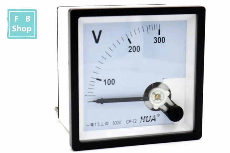 1PCS CP-72/SQ-72/CZ-72 AC 3V 5V 10V 15V 20V 30V 50V Class 1.5  72x72mm Range Analog Voltage Voltmeter Panel Meter