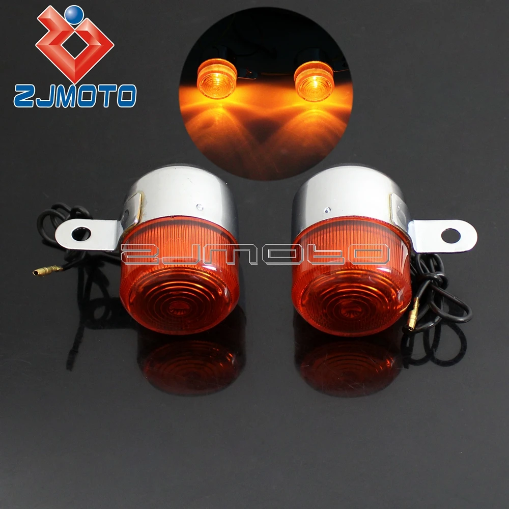 Motorcycle Amber Bulb Turn Signal Light Blinkers Flashers For Honda Dax Z50 ST50 ST70 CT70 ST CT 50 70 Turn Indicators Lamp