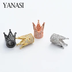 1 PCS 10*12mm Crown Beads for DIY Jewelry Findings Accessories Handmaade Woman Man Natural Stone Bracelets Gift
