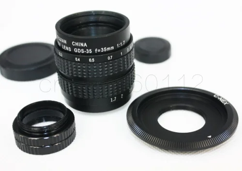 FUJIAN 35mm F1.7 CCTV TV Movie lens+C Mount+Macro ring for Sony E Mount Nex-5T Nex-F3 Nex-6 Nex-7 Nex-5R A6300 A6100 A6500 A5100