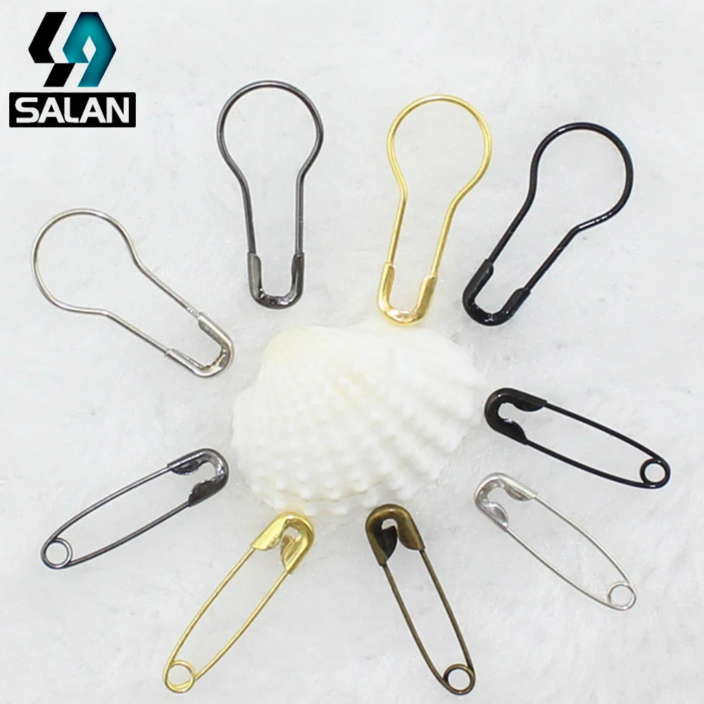 Factory Out-of-stock clothing tag dedicated environmental 70c stainless steel gourd pin pear-shaped buckle