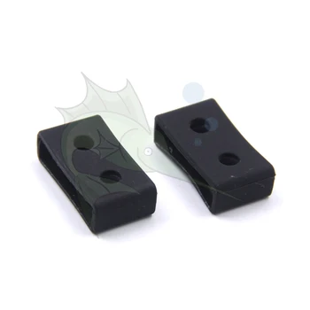 실리콘 시계 밴드 루프 링 블랙 시계 스트랩 키퍼 교체 부품, 카시오 G 쇼크 20mm, 로트당 2 개, 도매 