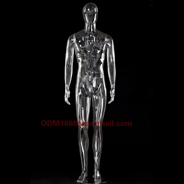 Transparent Full Body Male Display Mannequin