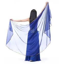 1 Uds. Velo de gasa para danza del vientre para mujer, traje de baile, chal de gasa, velo de 250x120CM