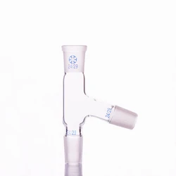 75 degree distillation head,Three way adapter,24/29, 75 bend (Borosilicate Glass 3.3), distillation head