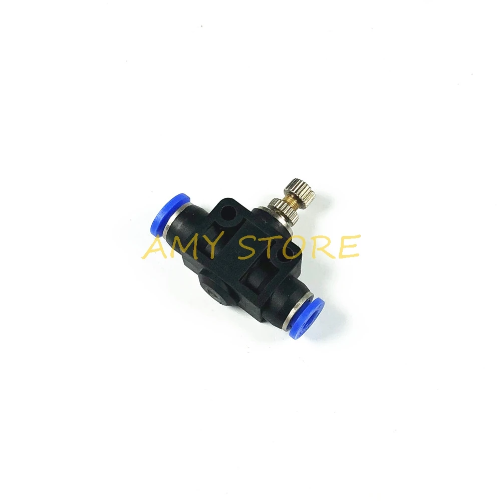 1Pc LSA 4 6 8 10 12MM Air Flow Control Throttle Valve Pneumatic Fittings Pneumatic Air Speed Controller