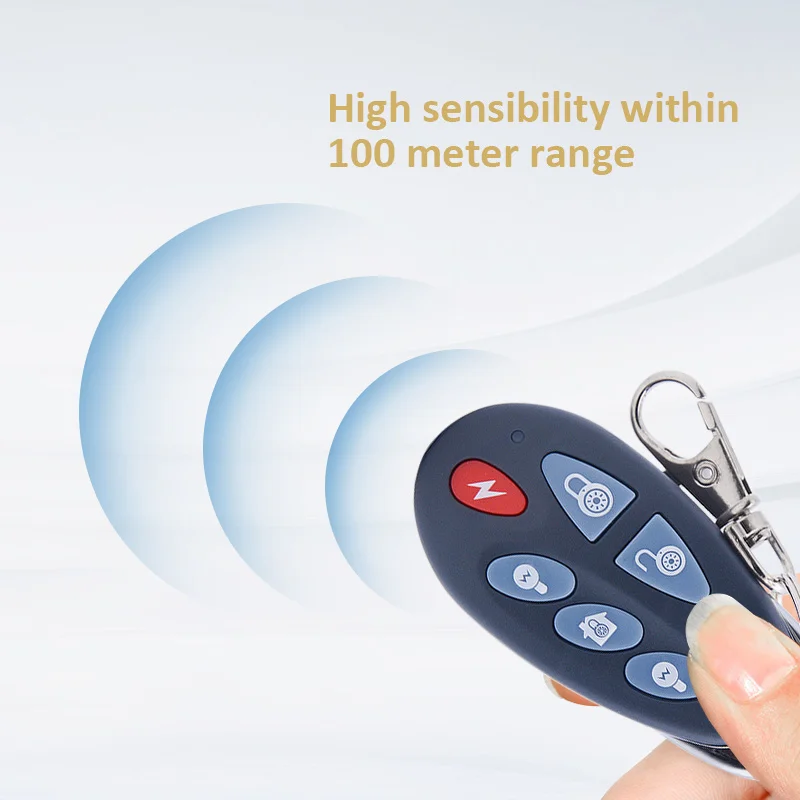 3pcs Wireless Remote Controller Telecomando 433MHz/868MHz Keyfobs 100 Meter Range for Focus Alarm Host ST-VGT, ST-IIIB ,HA-VGW