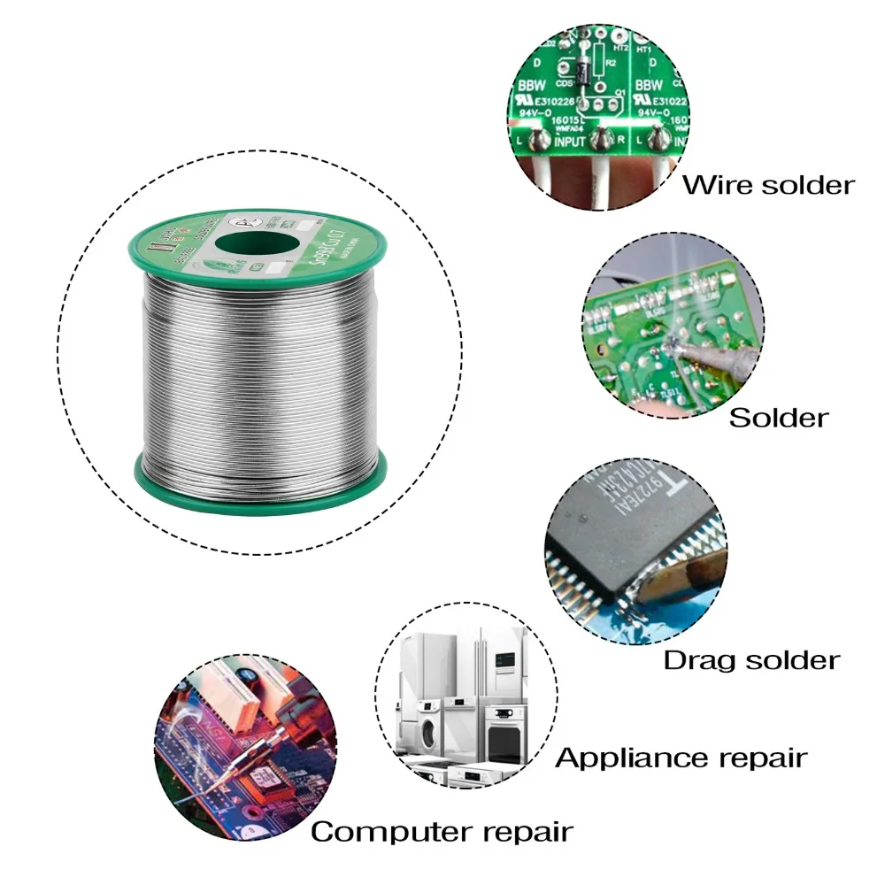 500g 1.1LB Solder Wire Sn99.3 Cu0.7 Rosin Core for Electrical Solder RoHs