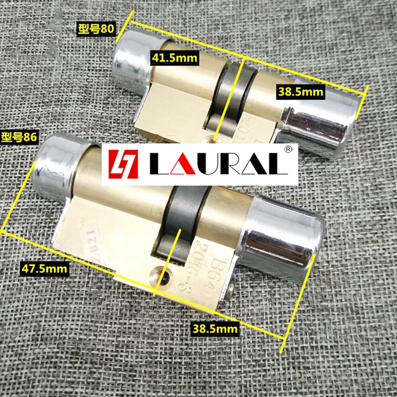 Type 11 AB Key Security Anti-Theft Copper Door Lock Core with Keys Entrance Lock Cylinder