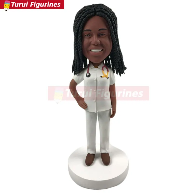 Personalized Nurse Gift Nurse Bobble Head Nurse Birthday Cake Topper Nurse Wife Gift Nurse Girlfriend Gift Nurse Mother Gift Dau