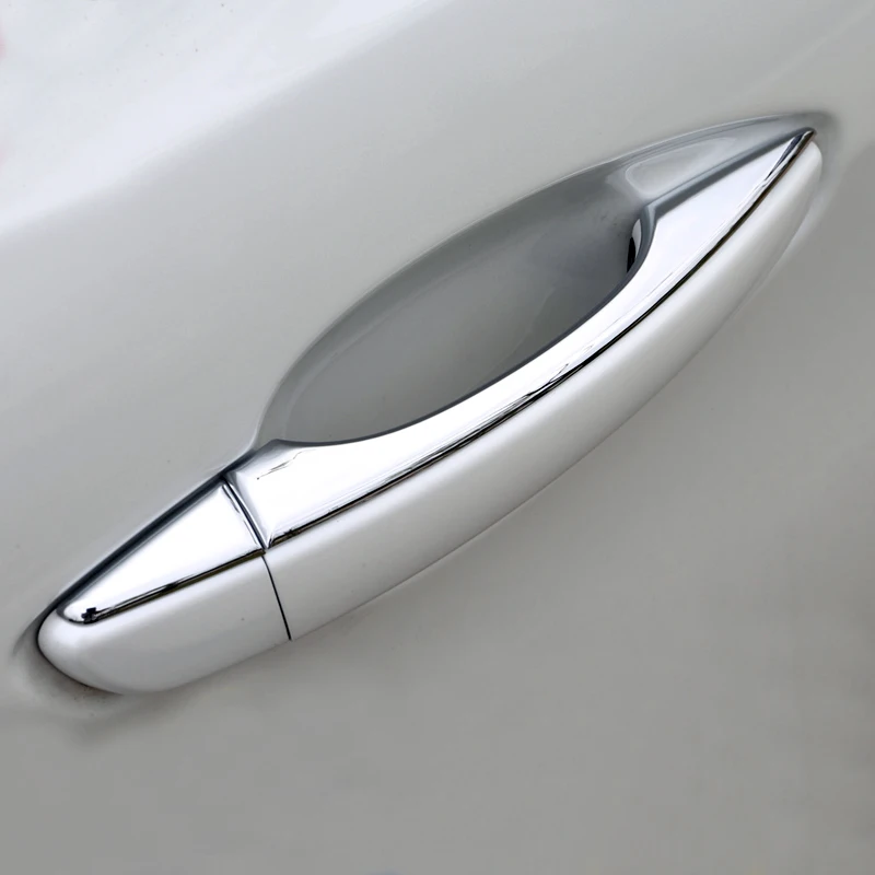 Car Accessories for Peugeot 3008 5008 GT 2017 2018 2019 2020 ABS Chrome Exterior Door Handle Decoration Strips Cover Trim 8pcs