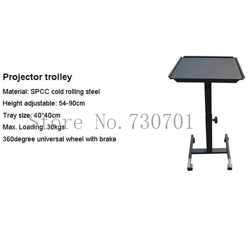 

Projector/ Speaker Stand Trolley With Tray And 360 Degree Universal Wheel