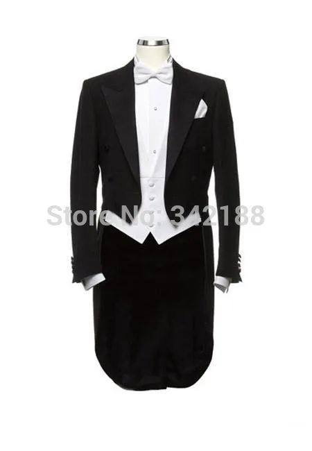 

Christmas Hote sale custome made men's long suits Gun Collar bridegroom brand new man's wedding suits groom tuxedos