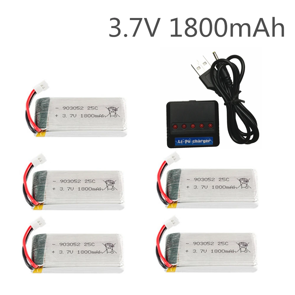 Upgrade Battery 3.7v 1800mAh lipo Battery for KY601S SYMA X5 X5S X5C X5SC X5SH X5SW X5UW X5HW M18 H5P HQ898 H11D H11C Drone