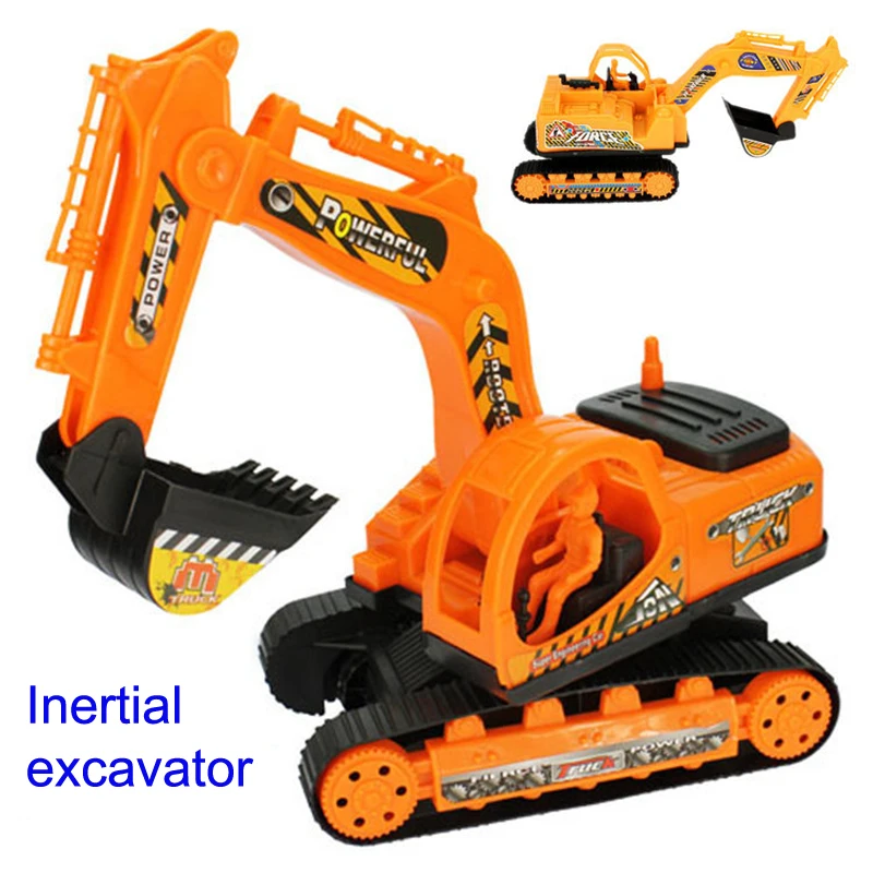 

Inertial Excavator Model Toy Kids Truck Pull Back Car Plastic Beach Engineering Simulated Excavator Kids Boy Birthday Gift