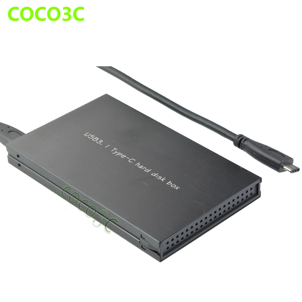 Tool Free 10Gb/s USB 3.1 Type C HDD Enclosure SATA 3.0 SSD External Box USB-C to SATA 6Gb/s III Hard Drive Case Chipset: ASM1351