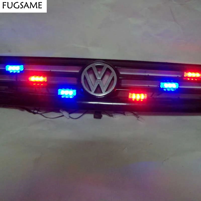 

FUGSAME FREE SHIPPING 6*3 LED Fire Emergency Strobe Warning Tow Truck Lights AMBER Emergency 3 FLASHING MODE