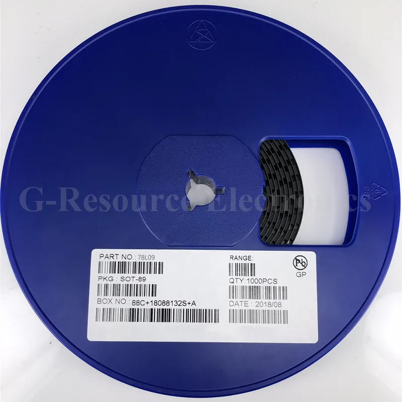 (100 pièces) 78L09 SOT-89 CJ78L09 SMD régulateur de tension à trois bornes