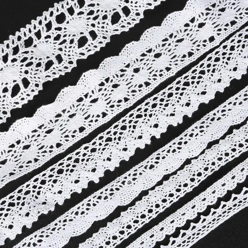 5 yard Promotion White Crochet Knitting Cotton Lace Good quality cotton lace For Apparel Sewing Scrapbooking Craft Accessories