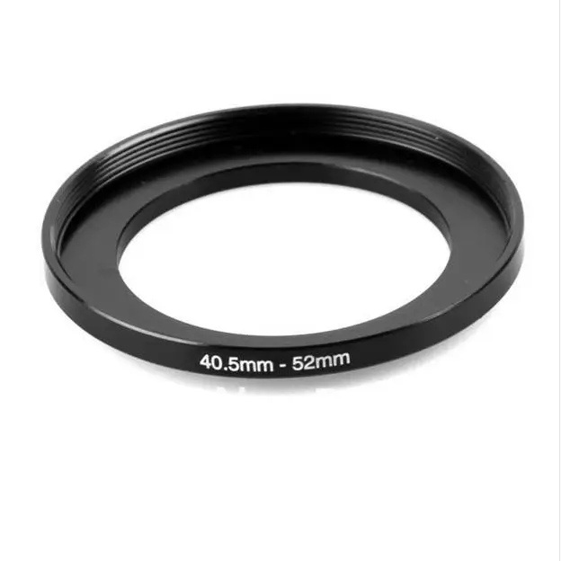 NEW 40.5mm-52mm BLACK Aluminum metal selling 40.5-52 mm 40.5 to 52 40.5mm to 52mm Step Up Ring Filter Adapter HOT Wholesale!