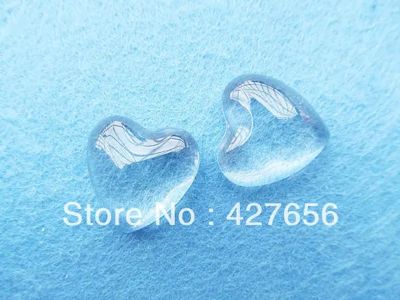 20pcs 18mm Heart Clear Transparent Raindrop Glass Cabochon/Cameo/Cover cabs,Domed for Photoes,Fit Base Setting Tray,DIY