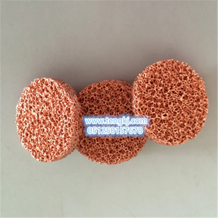 Electrolytic foam copper, disc foam copper, diameter: 40mm, thickness: 5mm.