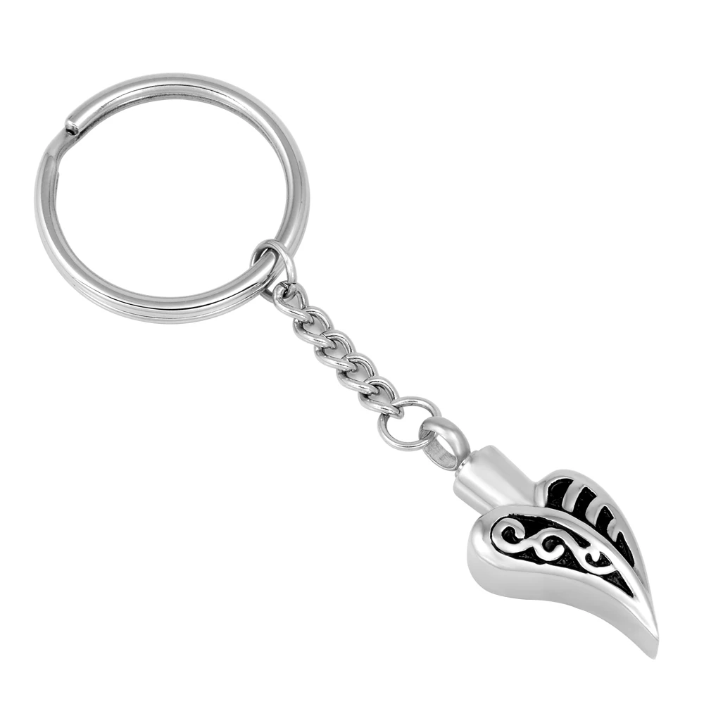 

ijk2033 modern design Plant Design Memorial Jewelry Leaf Shape Ash Holder Key Rings Cremation Urn Keychain Accessories